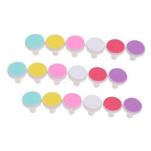 NOLITOY 18pcs Baby Nail Grinding Heads Electric Baby Nail Grinding Tool Set Safe Smooth Fingernail File Accessory