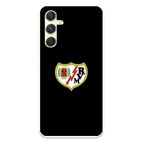 Coque Samsung A54 5G Rayo Vallecano en silicone noir transparent pour smartphone