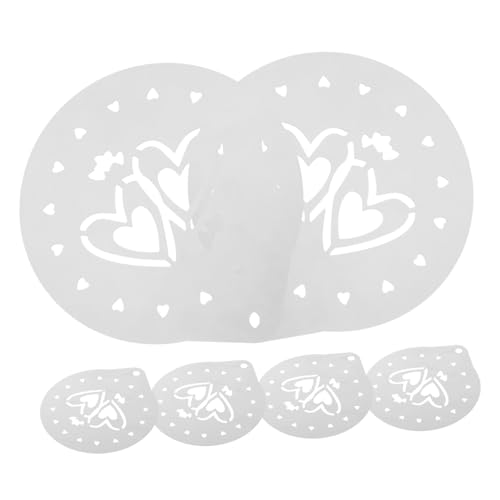 PRETYZOOM Mother's Day Wedding Stencils Cookies Baking Stencils for Decor Cupcake Patterns
