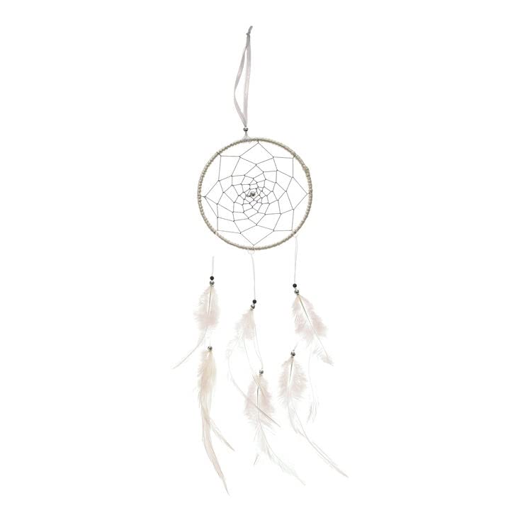 SoilMade White Car Dream Catcher White Color Size Approx 10 CM
