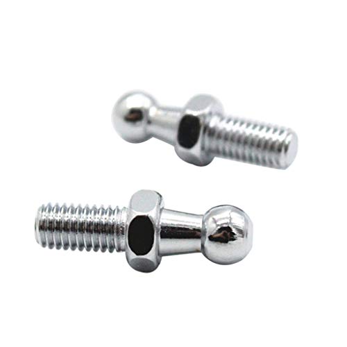 Preisvergleich Produktbild Altsommer 2 Stücke Kugelbolzenschraube M8 Innengewinde 10mm Kugelkopf Durchmesser Flache Halterung Für Gasdruckfedern Kugelkopfschraube Motorhaube Luke