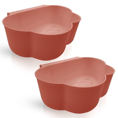 EasySort Wickeltisch Organizer [2er Set] - Behälter zum Einhängen - Sehr stabil aus widerstandsfähigem Polypropylen - Perfekt als Wickeltisch Organizer, Abfallbehälter Küche etc. (Pink - Pink)