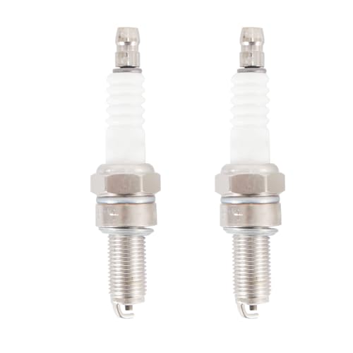 ACOLY 2 Stück Zündkerzen, 10 mm Gewinde, zuverlässige Motorrad-Ersatzzündkerzen für CBR250R, YZF-R3, Ninja 300, GSX250R, Suzuki, Yamaha, Honda, Kawasaki und mehr