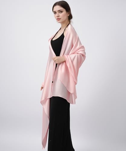 Women's Scarf Soft Silk Satin Shawls and Wraps for Evening Dresses Wedding Long Large Scarves Beach Sun Protection3