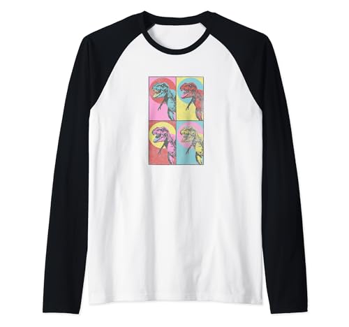 T-shirt raglan Jurassic World T-Rex style baseball cadeau parfait anniversaire