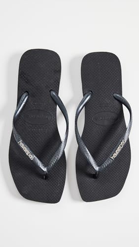 Havaianas Women's Slim Square Logo Metallic Flip Flops2