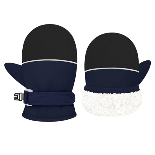 Olreco Toddler Mittens Waterproof Baby Mittens Winter Toddler Snow Gloves Boys Girls Ski Gloves Infant Gloves Kids Mittens