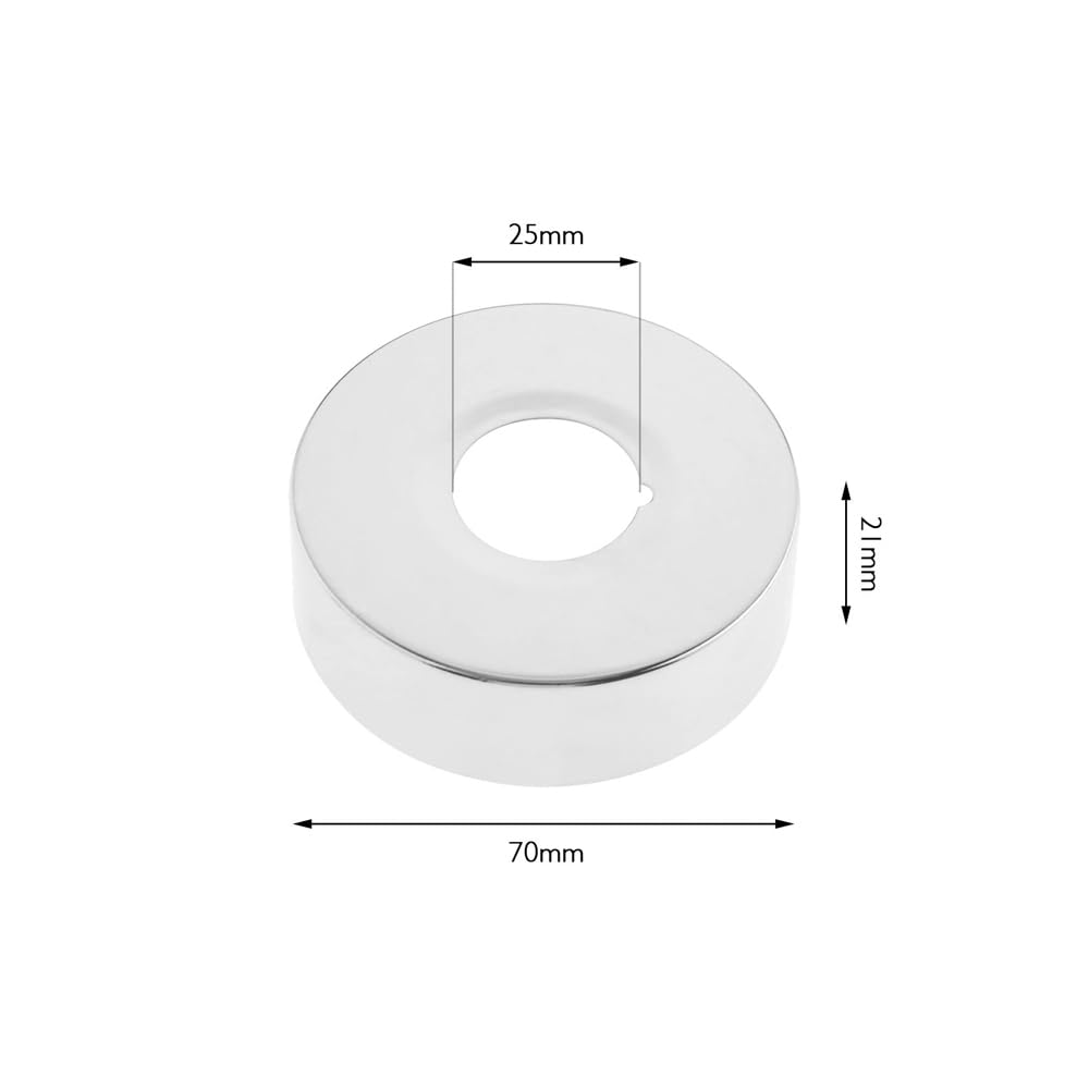 4 Piezas de Cubierta Decorativa para Grifo de Ducha, Cubierta para Tubo de radiador de Acero Inoxidable para baño doméstico, 25 mm