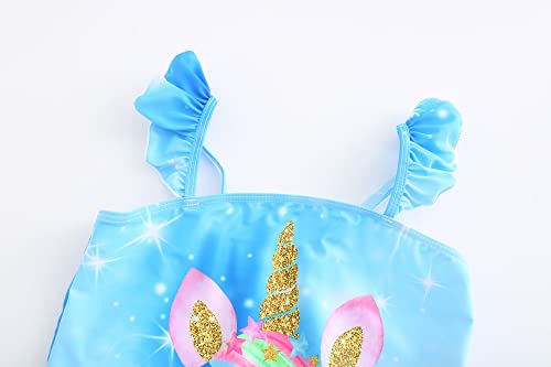 Image of Akokvlar Two Pieces Swimsuit Mermaid Bikinis Tankini Bathing Suit for Little Girls