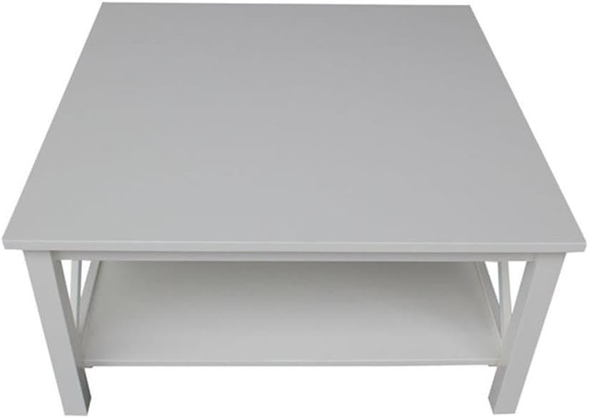 Solid Wood Hampton Square Coffee Table, White