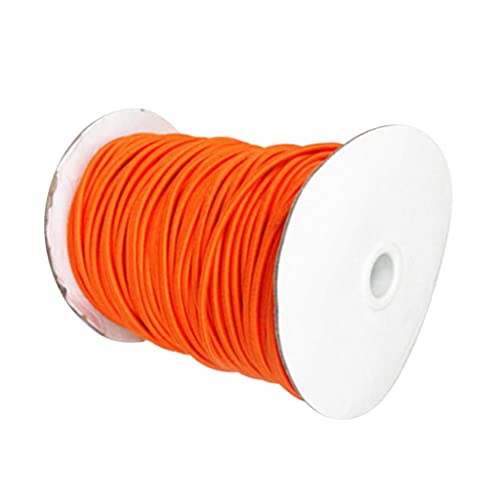 PciDinFo 4mm Strong Elastic Bungee Rope Shock Cord Tie Down Boats Trailers, Orange, 1m