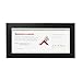 Golden State Art Wood Frame for 4x9 Business License Certificate with Real Glass & Table-top Display, Black