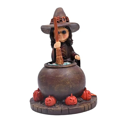 Figurine de sorcière d'Halloween ZXQUEGF statue de décoration de bureau