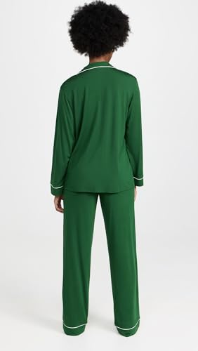 Image of Eberjey Gisele Classic Women's Pajama Set | Long Sleeve Shirt + Long Pants