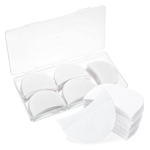 Gjinxi 100 Stück Lidschatten Schild Protector Pads für Augen, Lidschattenschild Gel Pad Patches Lidschatten Schablonen zur Verhinderung von Wimpernverlängerung, Tönung und Lippen Make-up Rückstand