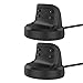 Emilydeals for Gear Fit 2 Charger, Gear Fit 2 Pro Charger (2-Pack), Replacement Charging Dock Cradle for Samsung Gear Fit 2 R360, Gear Fit 2 Pro R365 Smart Watch (2-Pack)