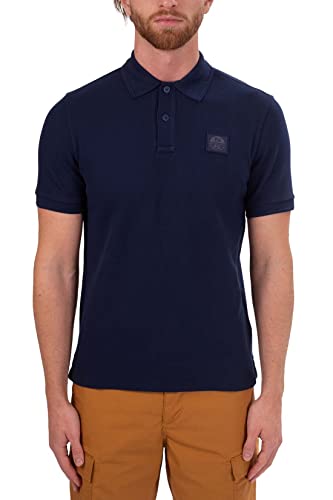 Polo in piquet di cotone NORTH SAILS - Polo uomo basic con patch logo - Taglia L