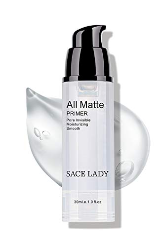 SACE LADY Face Makeup Primer-All Matte Pore Minimizing Primer Smooth Wrinkles Fine Lines Flawless Makeup Base, Long Lasting and Oil Free (Size:1.01Fl Oz, Color: Transparent)