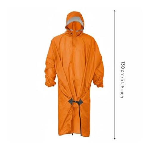 Poncho randonnée compact imperméable sac à dos cape pluie camping double usage - 4