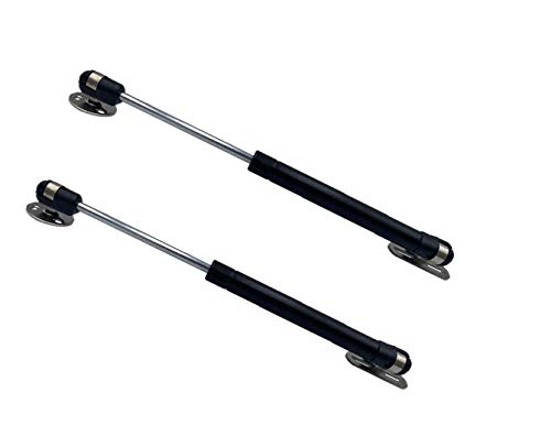 LAJIAOZ 2Pcs 10.6 Inch 80N 18LB Black Gas Struts,Gas Shocks,Gas Spring,Lid Support,Toy Box Hinges,Cabinet Door Safety Lift Support for Canopy Bench Tool Box RV Bed Platform Floor Hatch Outdoor