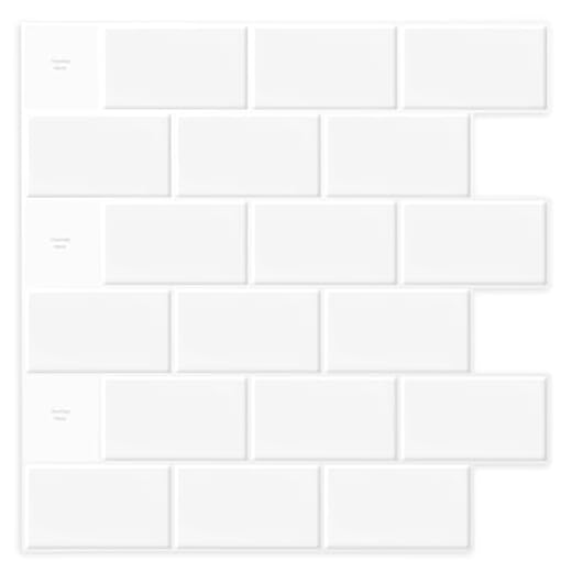 Art3d - Azulejos para cocina estilo «pegar y despegar» (30,5 x 30,5 cm)