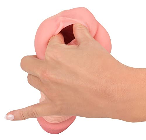 Nature Skin 2in1 Extension + Mastubator - gefühlsechter Penis-Stimulator für Männer, zur Penisverlängerung, realistisch, hautfarben hell – Bild 7
