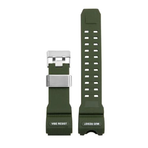 Bracelet silicone GWG-1000 ultra résistant avec boucle argent pour montre