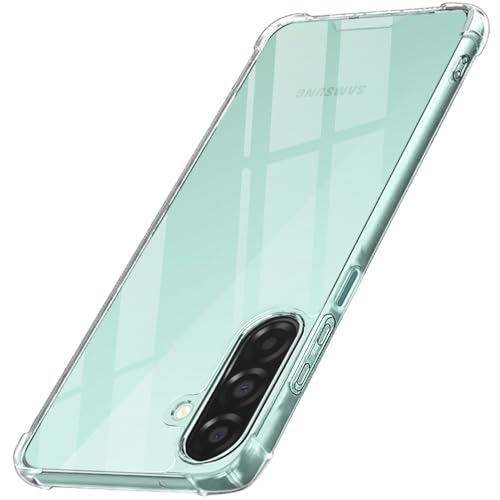 Image of TheGiftKart Crystal Clear Back Cover Case for Samsung Galaxy A26 5G | 360 Degree Protection | Shock Proof Design | Transparent Back Cover Case for Samsung Galaxy A26 5G (PC & TPU, Transparent Bumper)