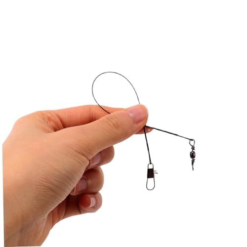 SUPVOX 50 piezas líderes de pesca resistentes de nylon miniatura 3