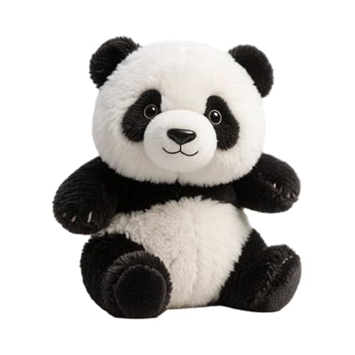 Generisch 18cm Kuscheltier Pandas - Kuscheliges Plüsch-Panda Sofakissen | Weicher, Emotional Beruhigender Begleiter Plüschtier Süße Kuscheltierpuppe Für Frauen, Männer, Mädchen, Teenager, Erwachsene