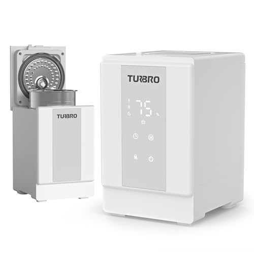TURBRO 4L Stainless Steel Warm Mist Humidifier