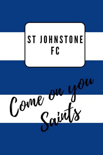 Image of St Johnstone FC Scottish Football Club Notebook Diary Journal 6" x 9" (15 x 22cm) 100 Lined Pages
