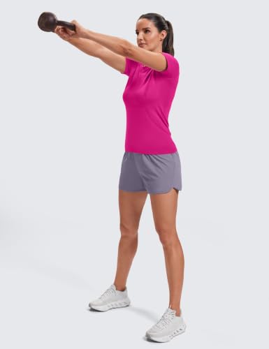 Image of MathCat Seamless Short Sleeve Workout Tops for Women