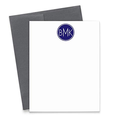 Mens Personalized Stationary, 3 Letter Monogram Stationery Set, Personalized Stationery For Men, Monogrammed Stationary Set, Your Choice Of Colors And Quantity #TOP19