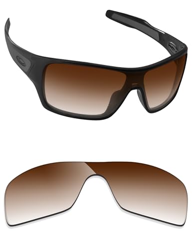 Image of Alphax Brown Gradient Non-polarized Replacement Lenses for Oakley Turbine Rotor OO9307 Sunglasses