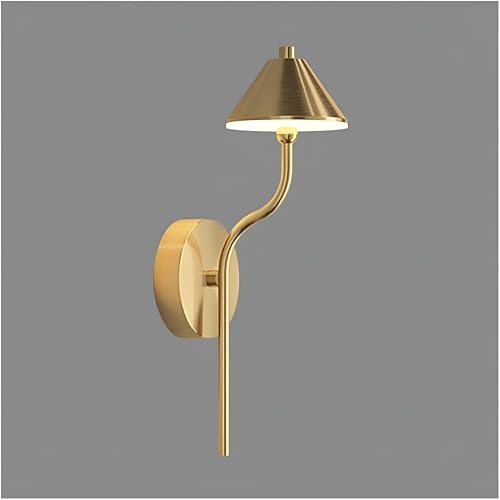 Image of FILLISKA Luxurious Gold Finish Wall Lamp for Home with Adjustable Colour Changing Function(1 Year Warranty)