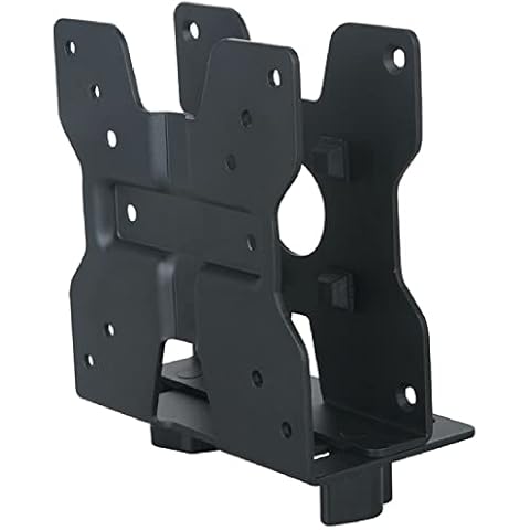 Allcam Mini CPU Holder/Thin Client Mount w/Pole clamp, Vesa Mount & Underdesk Fixings (Universal Mount for NUC Units up to 5Kgs and VESA 75, Vesa 100) Cover