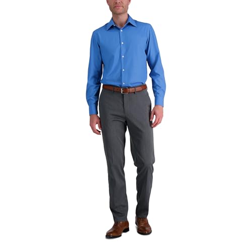 Haggar Men's Smart Wash Slim Fit 360 Stretch Dress Shirt3