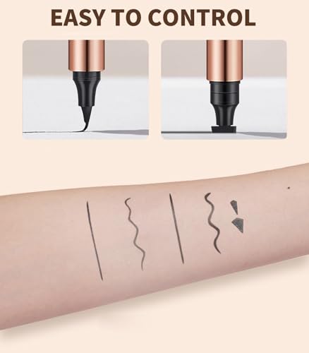 Delineador de ojos negro marcado para uso duradero miniatura 3
