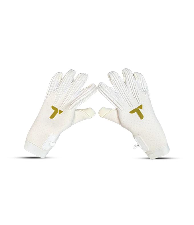 TIGEAR NOVA Professional Goalkeeper Gloves (White, 11)