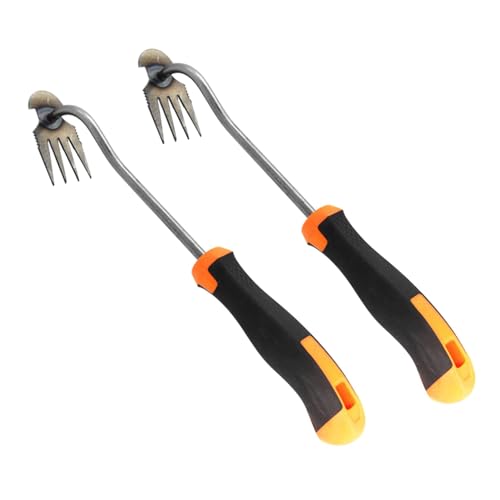 TAOLE Rastrello Elimina Erbacce, Estirpatore di Erbacce da Giardino Sarchiatrice Manuale Pinza per Tarassaco, Attrezzi da Giardino, Decespugliatore Professionale