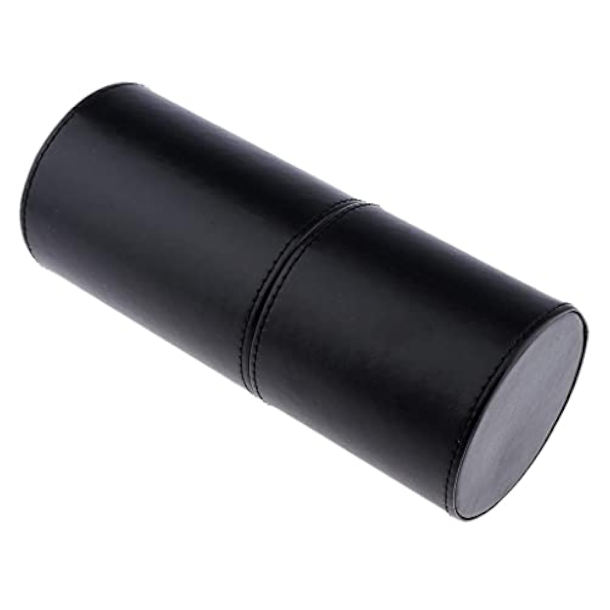 3x PU Empty Storage Container for Makeup Brushes, Black