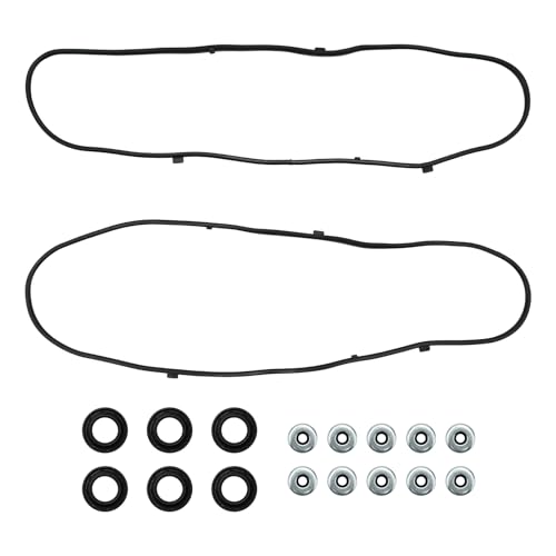 Image of Torchbeam VS50607R Valve Cover Gasket Set Fit for Honda Odyssey 2005-2010, Pilot 2005-2008, Accord 2003-2007, Acura MDX 2003-2009, TL 2004-2008, Ridgeline 2006-2008, Vue 2004-2007, OE 12341RCAA01