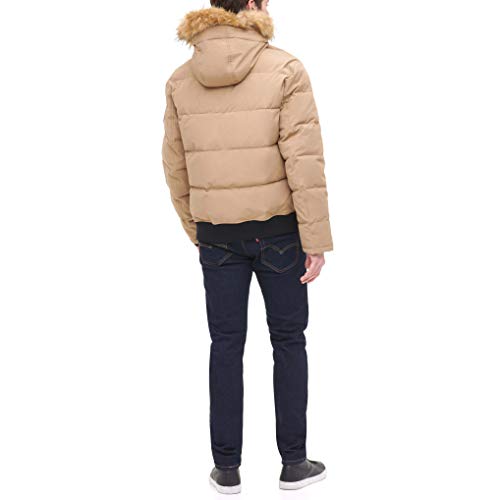 Image of Tommy Hilfiger Men's Arctic Cloth Quilted Snorkel Bomber Jacket (Standard and Big & Tall)