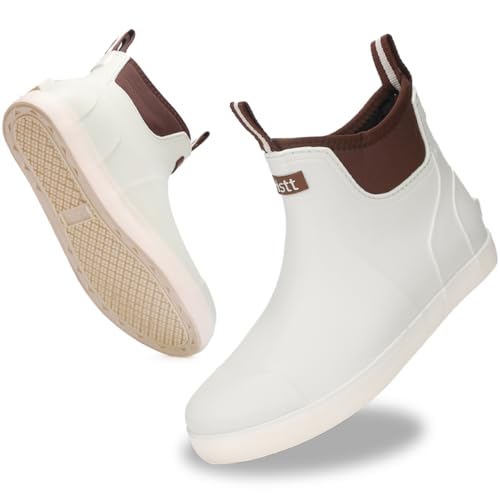 RIUETAR Botas de chuva masculinas impermeáveis para pesca, botas de borracha antiderrapante, botas d