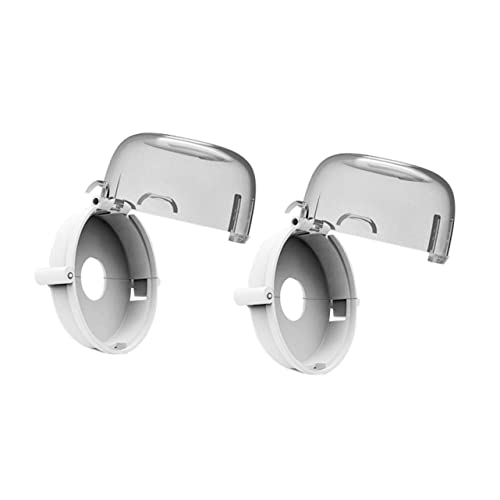 BESTonZON 2Pcs Childproof Stove Knob Covers Resistant Safety Guards for Gas Ovens Easy to Install from Turning Knobs Fits Styles