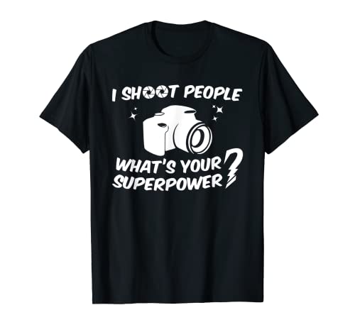 I Shoot People Photographer T-shirt Camera Photography Shirt T-Shirt