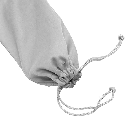 Muka 50 Pack Custom Microfiber Case Bag Pouch With Drawstring Closure For Eyeglasses Sunglasses Screen Cleaning Storage-Black #TOP3