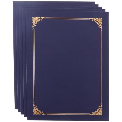 Pochettes en papier bleu pour diplômes et récompenses de fin d'année scolaire SOIMISS