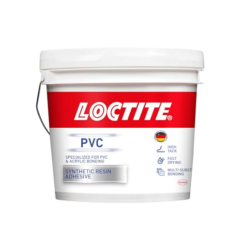 Image of LOCTITE PVC| Syntetic resin adhesive|Speacialized for PVC & Acrylic bonding|Hightack|Fast drying| Multi-substrate bonding 5kg x 1